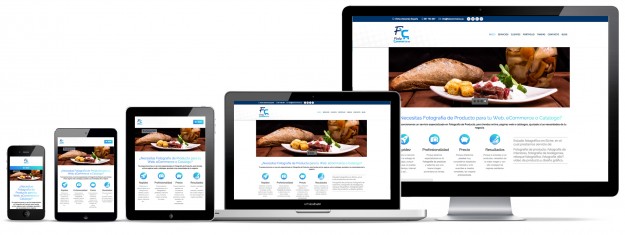 Responsive-design-fotocommerce web adaptada a dispositivos móviles